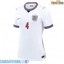 Camisa de time de futebol Inglaterra Declan Rice #4 Replicas 1º Equipamento Feminina Mundo 2026 Manga Curta